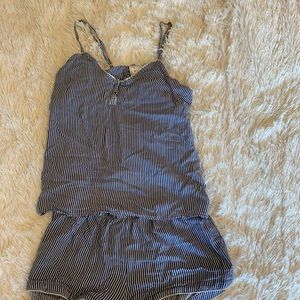 H&M striped PJ set